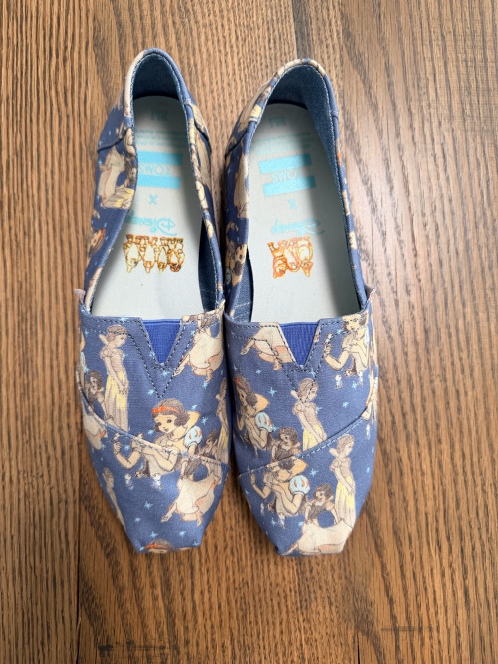 Disney Snow White Navy Canvas Slip-On TOMS Shoes